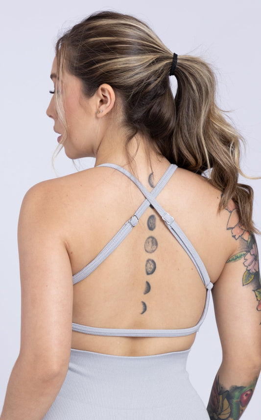 Crop Top Gris - Bkbxcolombia