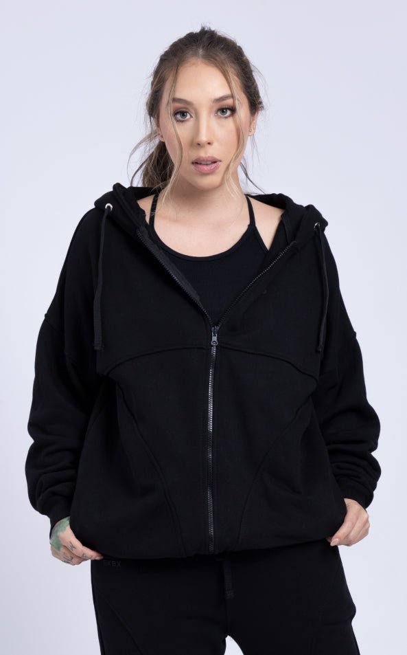 Zipper Hoodie black - Bkbxcolombia